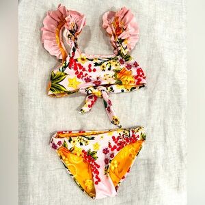 Little Girls amp Girls Verano Road Paris 2Piece Bikini